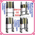 Echelle télescopique en aluminium de 3,8 m avec système de fermeture amortie EN131-6 ANSI Warenwet AS / NZS CAN3-Z11-M81